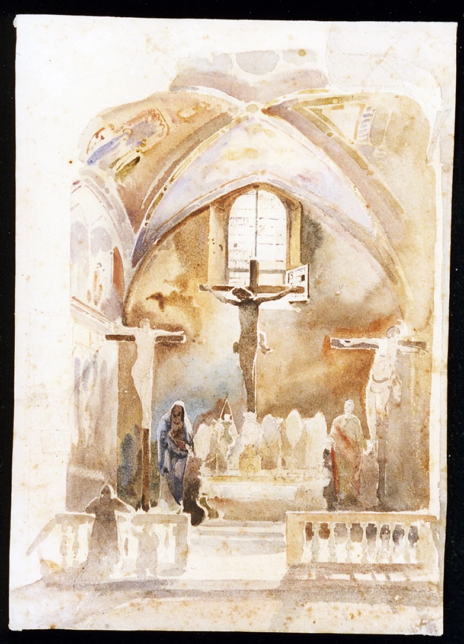Interno della chiesa dell'Incoronata a Napoli - Museo Nazionale di san Martino, Napoli